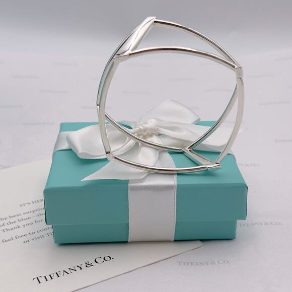 Tiffany & Co. Frank Gehry Torque Open Bangle Bracelet Sterling Silver Vintage - Picture 5 of 13